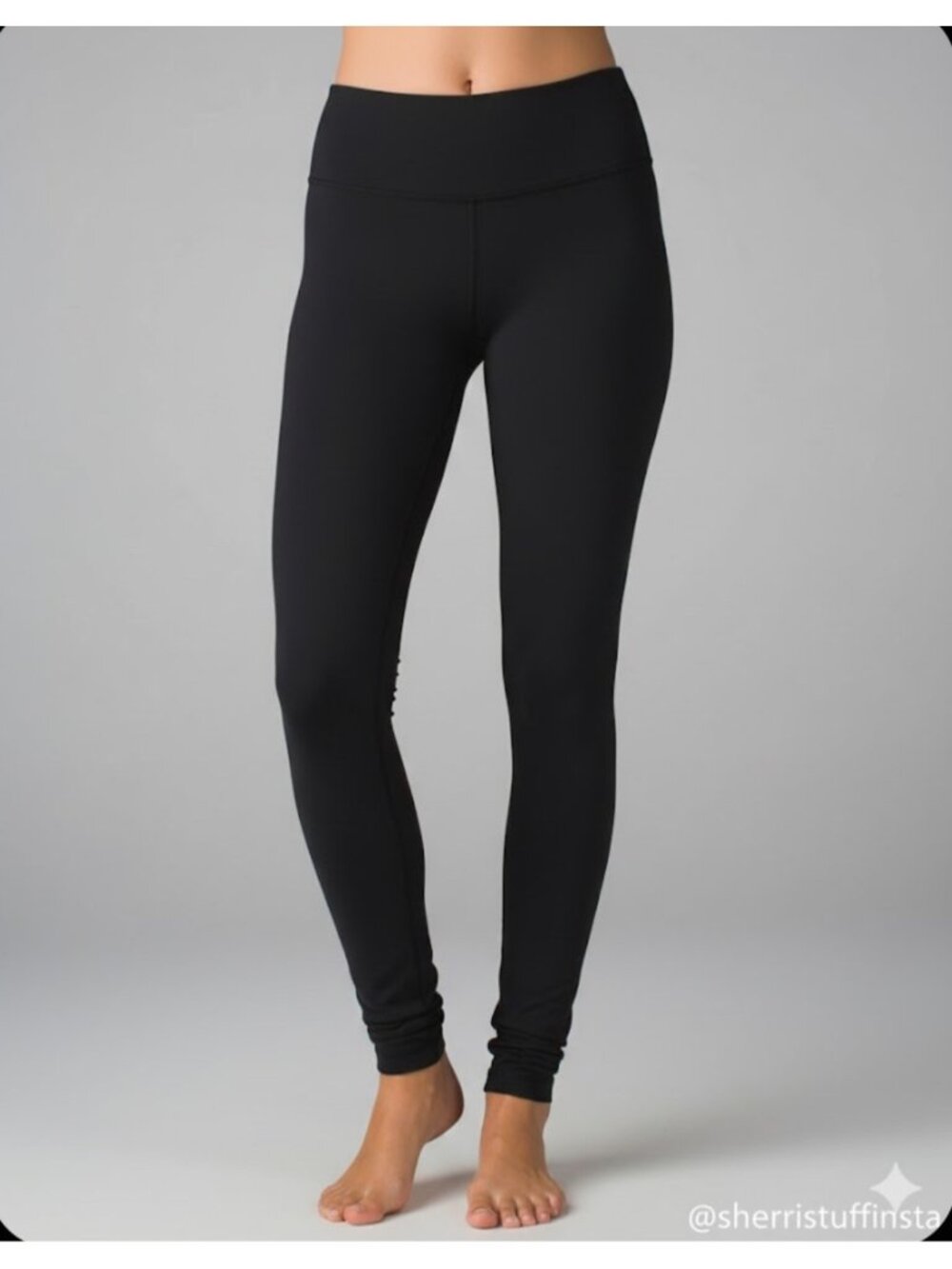 Lululemon Wunder Under Pant Mid-Rise Full Length 30"  Luon Yoga Black Leggings 8